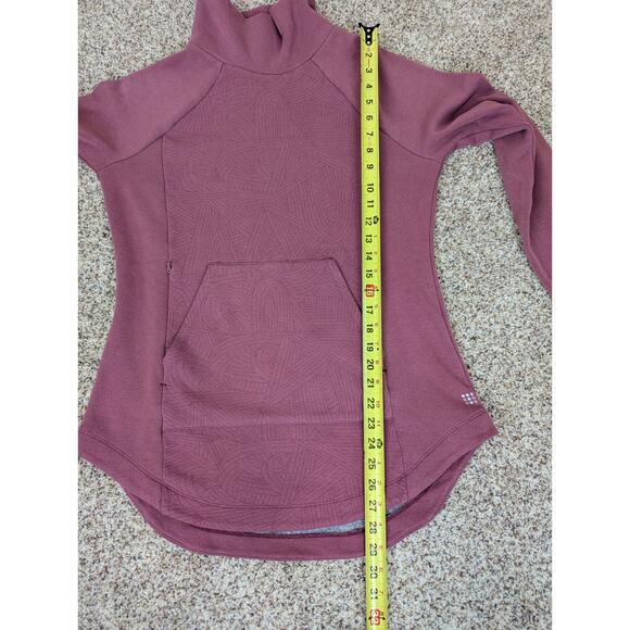 Title Nine Pullover Womens Medium Most Wanted Happy Trails Zip Pocket Thumbholes - Picture 6 of 10